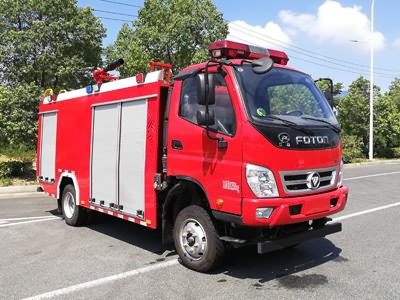 江特牌JDF5081GXFPM25/B6型泡沫消防车